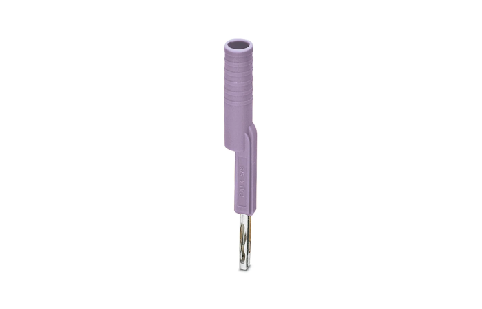 Adapter pomiarowy 4mm do złączek w podziałce 5,2mm i 6,2mm, fioletowy | 3035979 Phoenix Contact