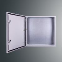 Obudowa n/t z płytą montaż PSH 505020 IP65 INOX 500x500x200; IK10; RAL7035,zamek herm.-D5 | PSH 505020 IP65 INOX Kubiak