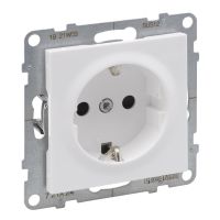 Gnizado Schuko zasilające z przesłoną 2P+Z 16 A 250 V zaciski śrubowe, biały, Suno | 721124 Legrand