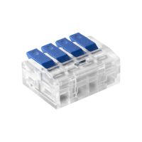Złączka instalacyjna zaciskowa 4-przewodowa, na dowolny przewód 0,2-4mm2, IEC 450V/32A (zestaw 10szt | OR-SZ-8017/4/10 Orno
