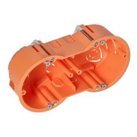 Puszka p/t 60 mm płytka dwukrotna do G/K, 70 sztuk | OR-JB-13813/2/70 Orno