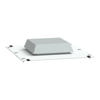 Dach z wycięciem IP55 W800 D400 PrismaSeT | LVS08478 Schneider Electric