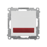 Sygnalizator świetlny LED – światło czerwone (moduł) 230 V~, Jasnoszary mat Simon 55 | TESS2.01/114 Kontakt Simon