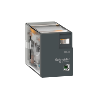 Miniaturowy przekaźnik wtykowy, Harmony, 5A, 2CO, bez diody LED, 24V AC | RXM2LB1B7 Schneider Electric