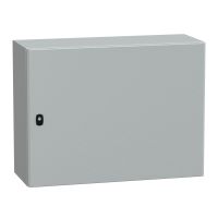 Obudowa Spacial S3D drzwi gładkie z płytą montażowej 600x800x300 (WxSxG) IP66 IK10 RAL7035 | NSYS3D6830P Schneider Electric