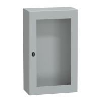 Obudowa S3D przezroczyste drzwi bez płyt montażowej S3D wys 1000x600x300mm IP55 IK10 RAL7035 | NSYS3D10630T Schneider Electric
