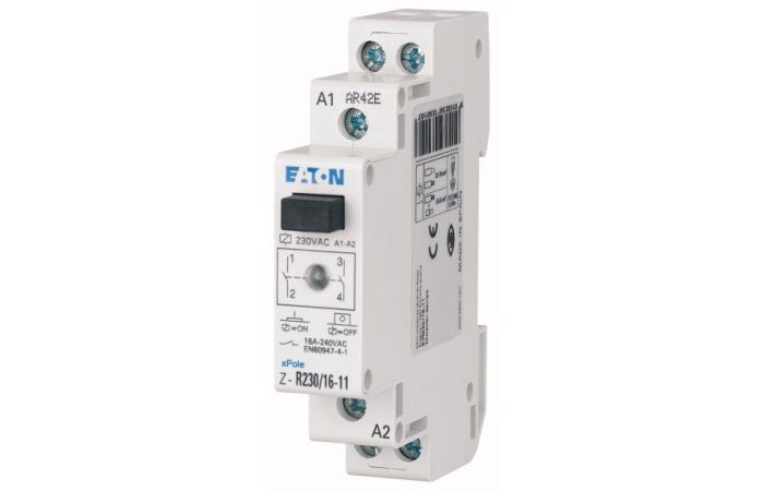 Przekaźnik instalacyjny 16A 2zw 230VAC z diodą LED, Z-R230/16-20 | ICS-R16A230B200 Eaton