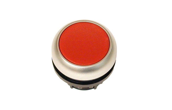 Przycisk płaski z samopowrotem, M22-D-R, czerwony RMQ-Titan | 216594 Eaton
