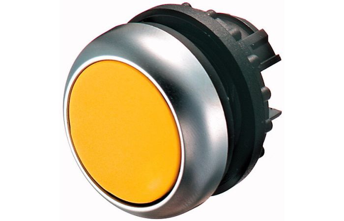 Przycisk płaski z samopowrotem, M22-D-Y, żółty RMQ-Titan | 216598 Eaton