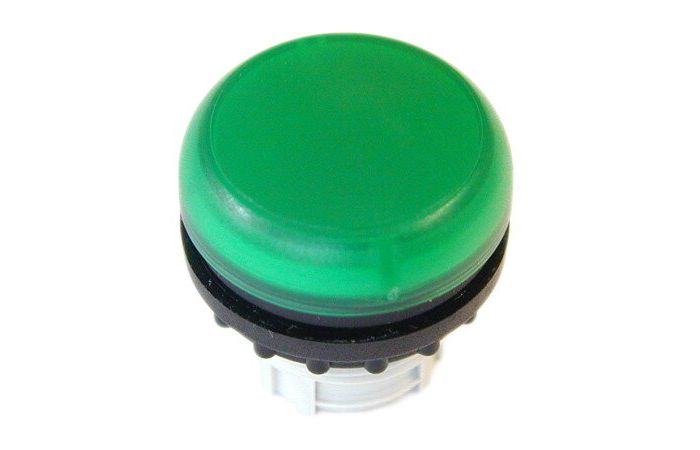 Główka lampki sygnalizacyjnej płaska, M22-L-G, zielona RMQ-Titan | 216773 Eaton