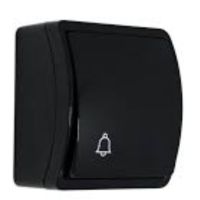 Łącznik dzwonek n/t IP44 czarny, VW-5 Koala | 155-05 Viplast