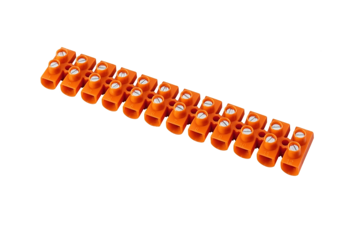 Listwa zaciskowa gwintowa termoplast. 6 mm2, 12 torów LTF12-6.0 pomarańczowa | 21412108 Simet