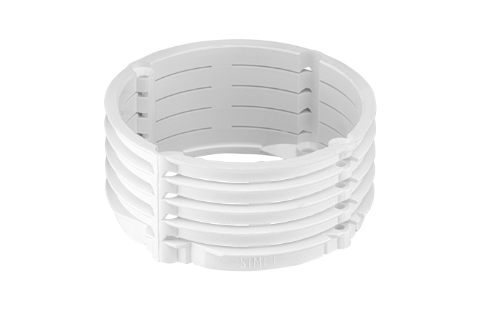 Pierścień dystansowy segmentowy do puszek fi 60x30 PD60x30 biały | 37012006 SIMET S.A.