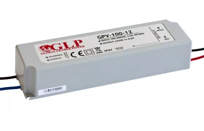 Zasilacz impulsowy LED 100W 12V/8,5A IP67 GLP | GPV-100-12 Power Solution