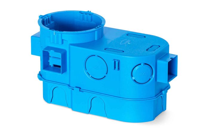 BUCIQ PRO Puszka instalacyjna p/t 2-pol 2x60 łączona, ekstragłęboka-do elektroniki SE2X60G niebieska | 34159203 Simet