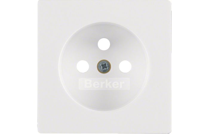 Płytka czołowa do gniazda z/u, biały, aksamit, Q.x | 3965766079 Hager