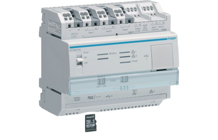 Serwer monitoringu energii, Agardio.manager | HTG411H Hager