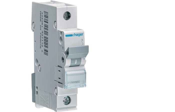 Wyłącznik nadprądowy Icn=6000A 1P B 10A MCB | MBN110E Hager