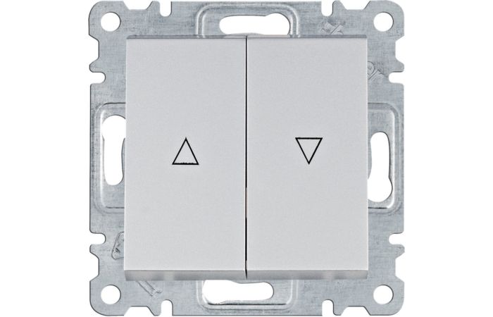 Łącznik żaluzjowy bistabilny, srebrny, Lumina | WL0312 Hager