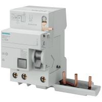 Blok różnicowoprądowy, 3-biegunowy, typ A, In: 40 A, 30 mA, Un AC: 400 V, do 5SL4 | 5SM2333-6 Siemens