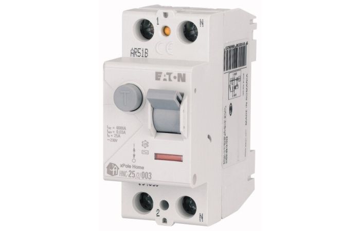 Wyłącznik r&oacute;żnicowoprądowy 2-bieg. HNC 25A 30mA AC, HNC-25/2/003 | 194690 Eaton