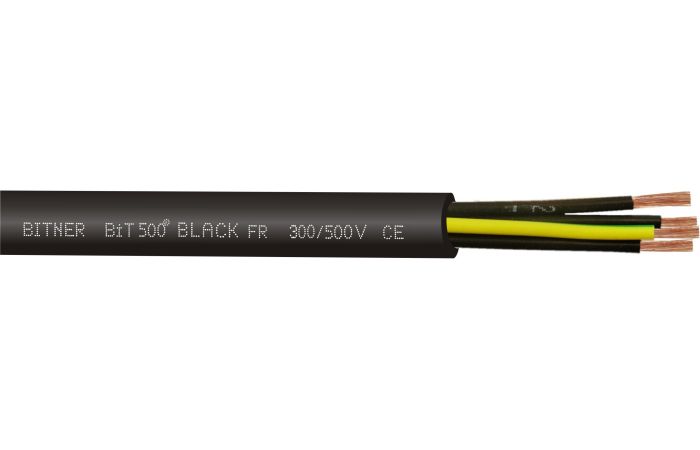 Kabel sterowniczy BIT 500 BLACK FR 2x1,0 300/500V BĘBEN | SB1861 Bitner