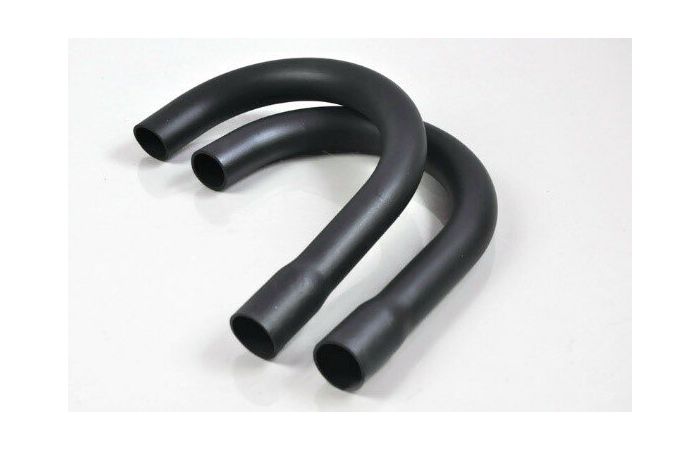 Kolanko zwrotne gładkie 180 FA 50, czarne | 06.90 Elektroplast Stróża