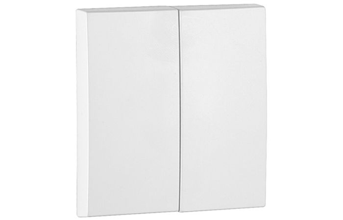 Klawisze do łącznika seryjnego, uniwersalnego podwójnego (seryjnego schodowego), biały, LOGUS 90 | 90611TBR Efapel