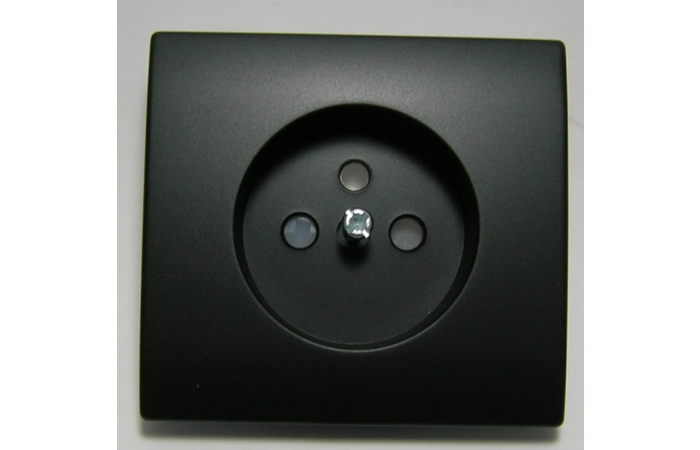 Plakietka gniazda z/u ochrona przed dziećmi czarny mat APOLO 5000 | 50652TPM Efapel