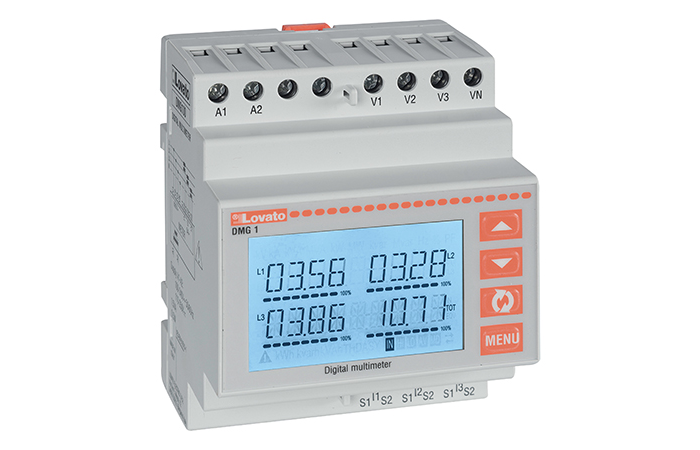 Miernik cyfrowy modułowy, LCD z ikonami i RS-485 | DMG110 Lovato Electric
