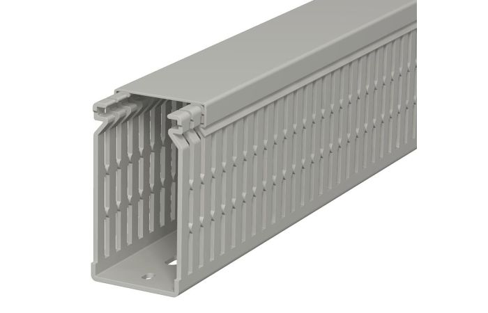 Kanał grzebieniowy 80x40, PVC, szary kamienny, 7030 LK4 N 80040 (2m) | 6178227 Obo Bettermann