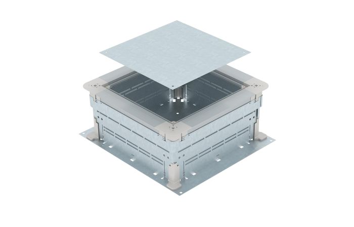 Puszka podpodłogowa do wysokiej wylewki 165-220mm 410x367x165, St, FS UZD 165220 250-3 | 7410052 Obo Bettermann