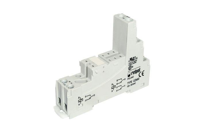 Gniazdo wtykowe do przekaźników RM84, RM85, RM87L, RM87P, GZM80 szare | 857408 Relpol