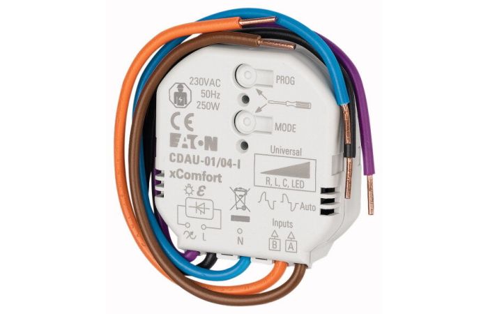 Odbiornik ściemniający z wejściem binarnym 250W/230VAC, CDAU-01/04-I xComfort | 182444 Eaton