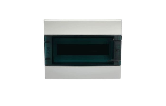 Obudowa Mistral65 n/t drzwi przezroczyste 12 modułów z listwą N+PE, IP65, AT&U/Mistral | 1SLM006501A1202 ABB