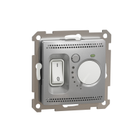 Regulator temperatury  do ogrzewaniapodłogowego, srebrny aluminium | SDD113507 Schneider Electric
