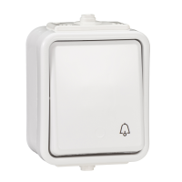 Przycisk hermetyczny IP44 dzwonek 10A WNt-101C biały, Cedar Plus | WNT101C01 Schneider Electric