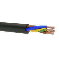 Przewód mieszkaniowy H03VV-F (OMY) 3x1,5 żo 300/300V czarny KRĄŻEK | G-111584 TF Kable