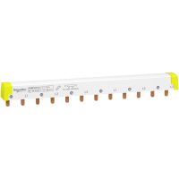 Szyna łączeniowa ( sztyftowa ) N-L1-N-L2-N-L3 3P+N 12 modułów 100A, Acti9 | A9XPH512 Schneider Electric