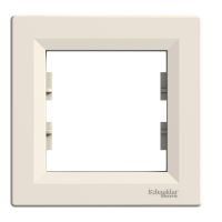 Ramka pojedyncza pozioma kremowa, Asfora | EPH5800123 Schneider Electric