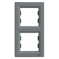 Ramka podwójna, pionowa, stal, Asfora | EPH5810262 Schneider Electric