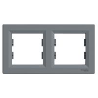 Ramka podwójna, pozioma, stal, Asfora | EPH5800262 Schneider Electric