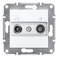 Gniazdo antenowe TV/R końcowe bez ramki białe, Asfora | EPH3300721 Schneider Electric