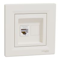 Gniazdo komputerowe RJ45 kat.5e UTP krem, Asfora | EPH4300123 Schneider Electric