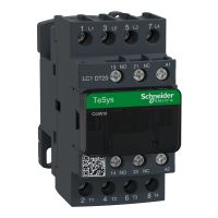 Stycznik mocy TeSys D 20A 4P 4KW 48V AC 1NO 1NC AC-1 zaciski skrzynkowe | LC1DT20E7 Schneider Electric