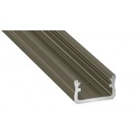 Profil A nawierzchniowy 1m inox anodowany AL-PROFIL A 9,3x16mm GXLP742 | 10-0013-10 LED Labs