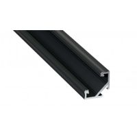 Profil C kątowy 2m czarny anodowany AL-PROFIL C 16,6x23,3mm | 10-0032-20 LED Labs