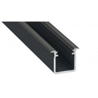 Profil G wpuszczany 2m czarny anodowany AL-PROFIL G 18x22mm GXLP824 | 10-0072-20 LED Labs