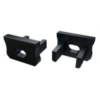 Zaślepka bez otworu czarna EC-PROFIL do profilu X GXLP883 | 12-0082-01 LED Labs