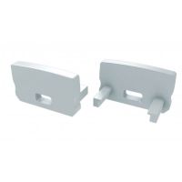 Zaślepka HIGH bez otworu biała EC-PROFIL do profilu D GXLP985 | 12-0061-01 LED Labs